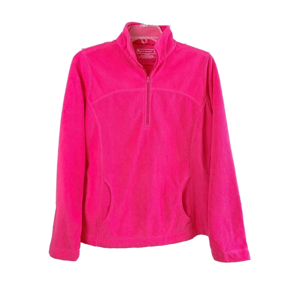 TEK GEAR WMN M PINK 1/4 ZIP PULLOVER - Picture 2 of 5
